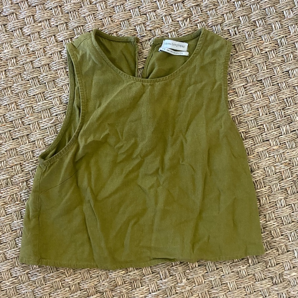 Urban Outfitters Khaki Crop Top